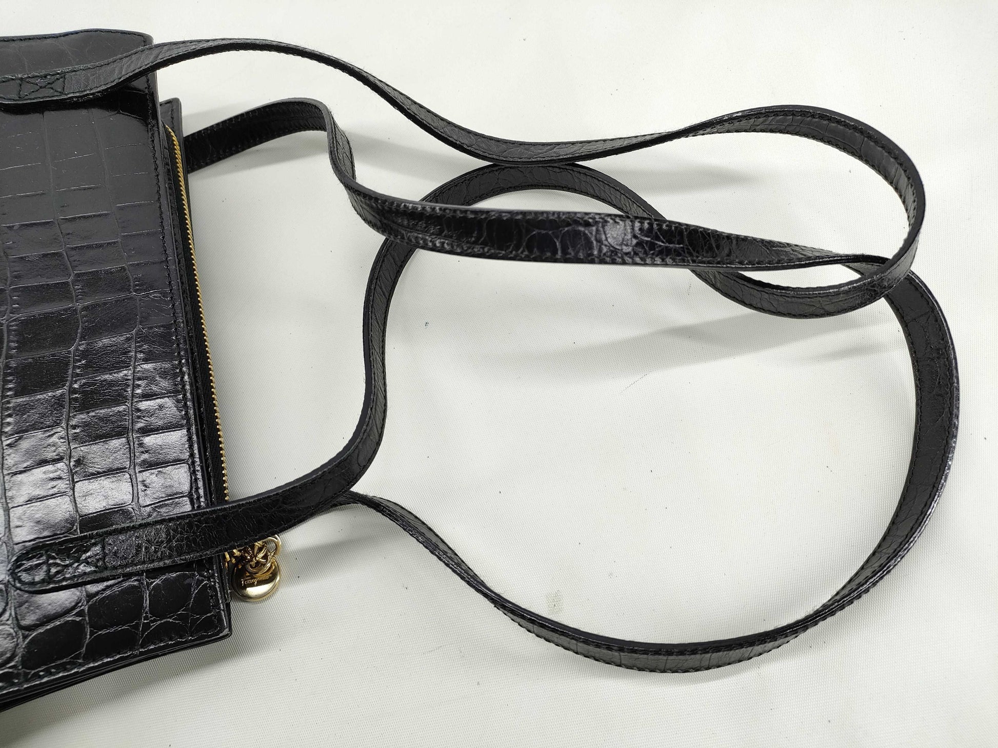 Salvatore Ferragamo Ferragamo Leather Handbag Black Handbag