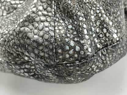 COACH Coach Leather Chain Tote Bag Silver Tote Bag