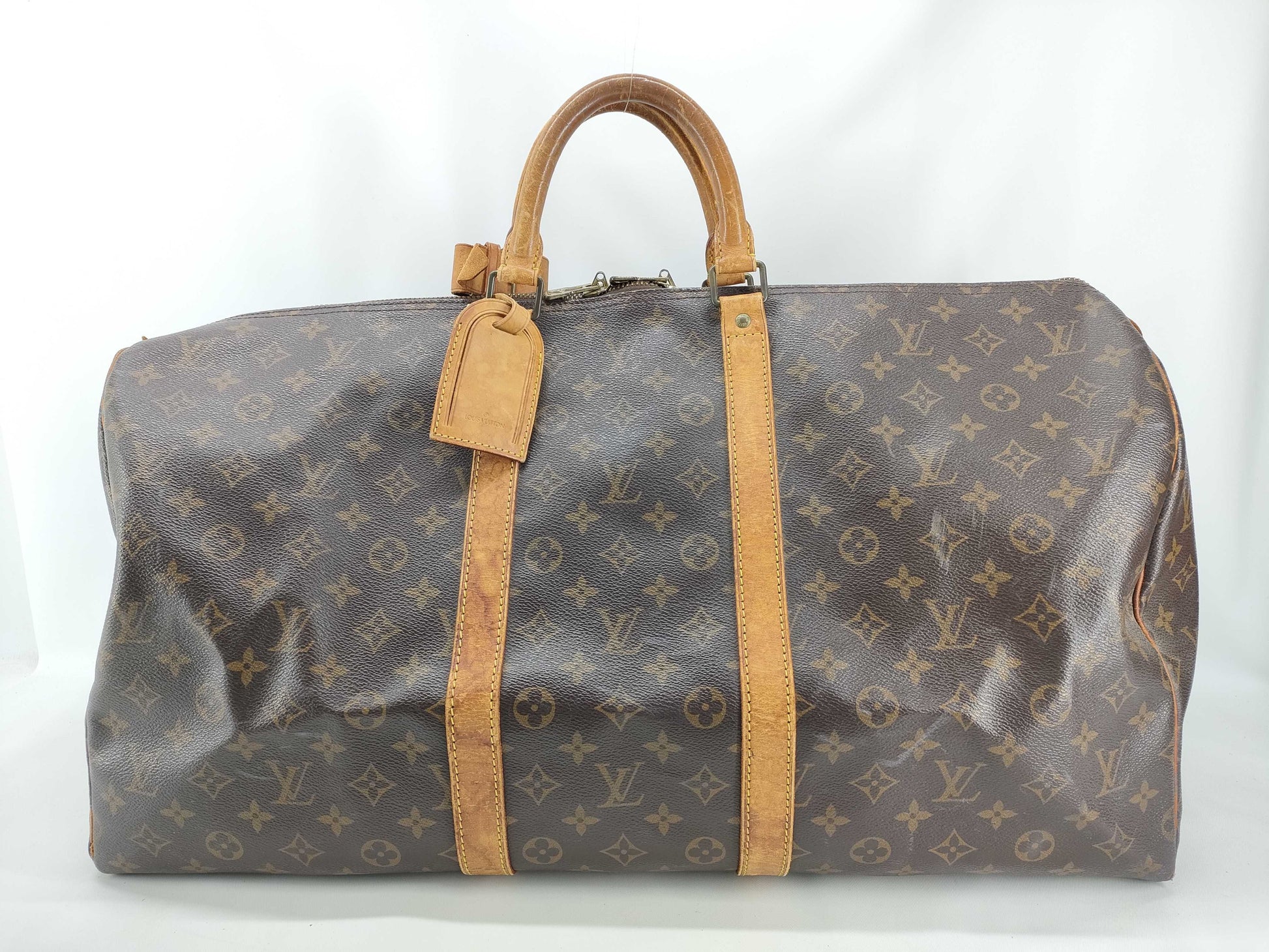 LOUIS VUITTON Monogram Keepall Boston Bag