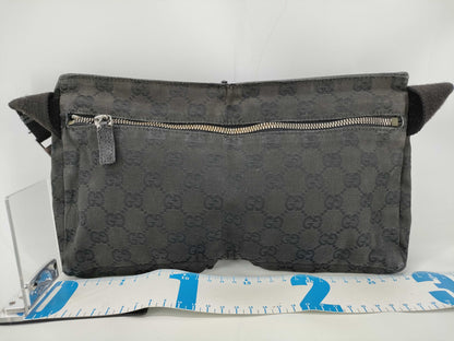 GUCCI GG Canvas Waist Bag in Black