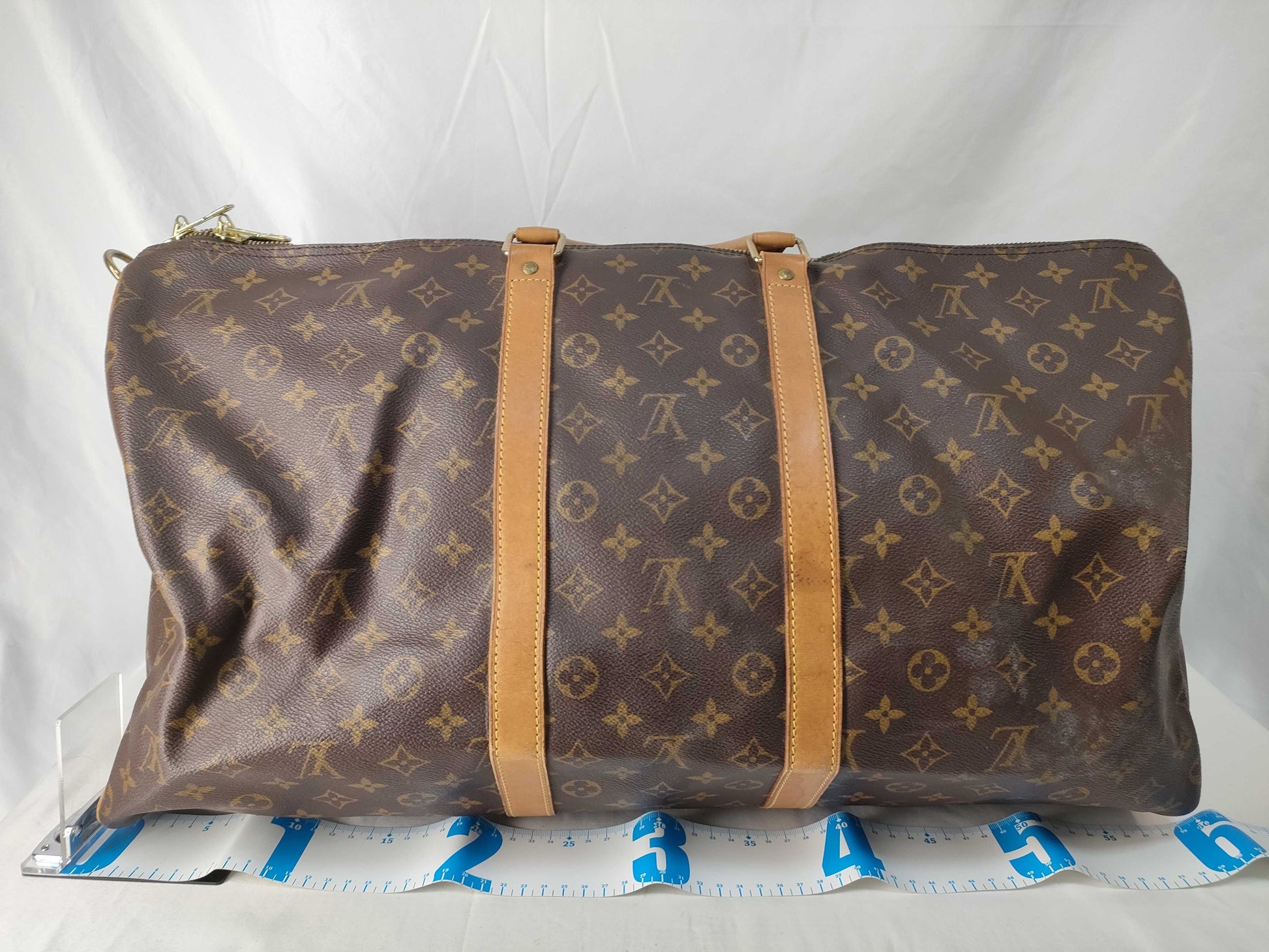LOUIS VUITTON Monogram Keepall Bandouliere Boston Bag