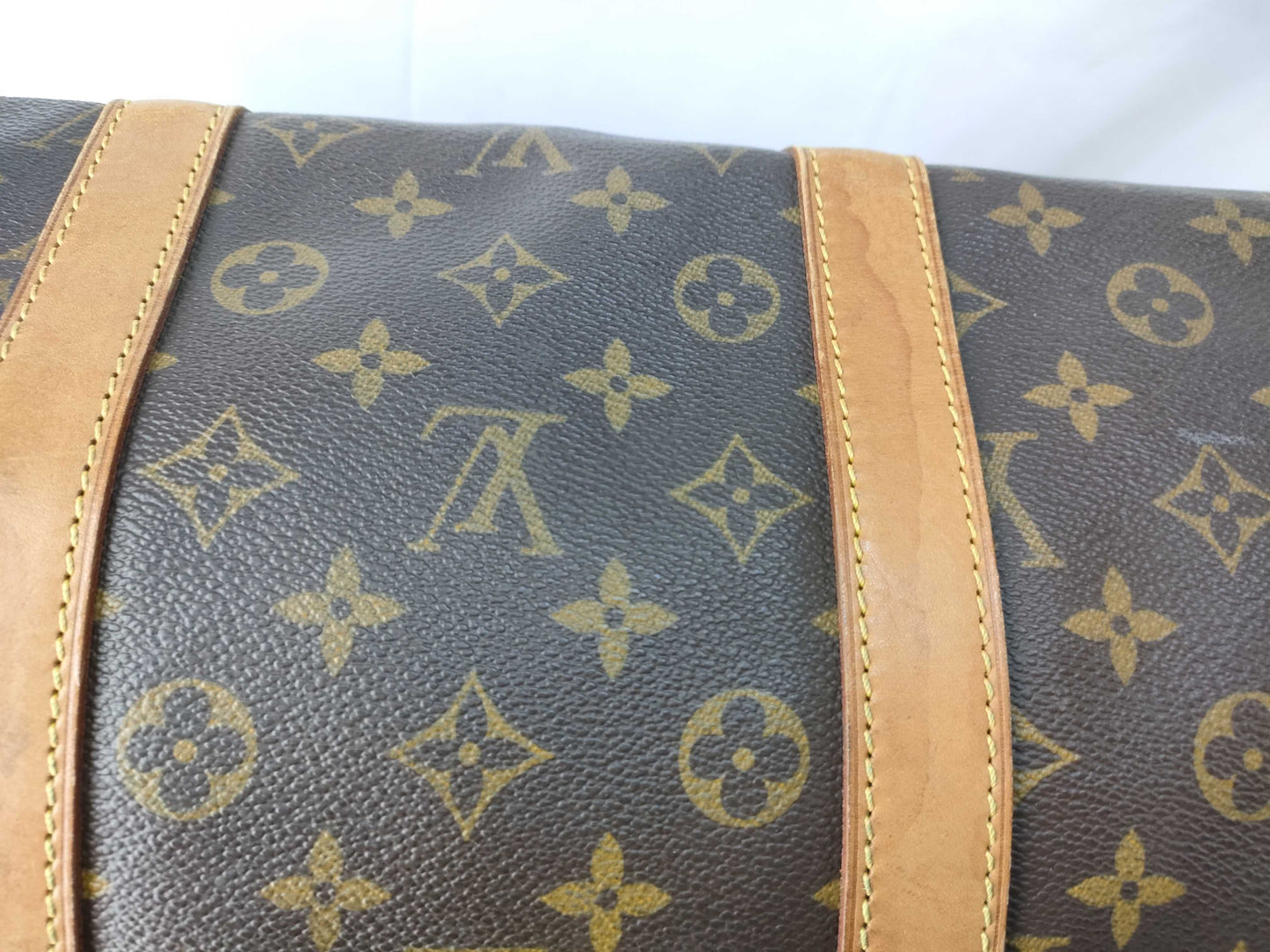 LOUIS VUITTON Monogram Keepall Bandouliere Boston Bag