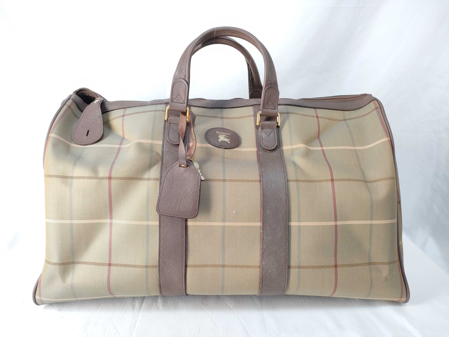 BURBERRY Nova Check Boston Bag
