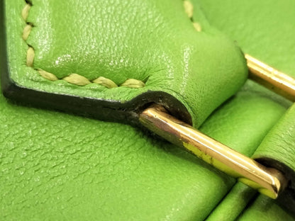 HERMES Mini Plume Hand Green Handbag