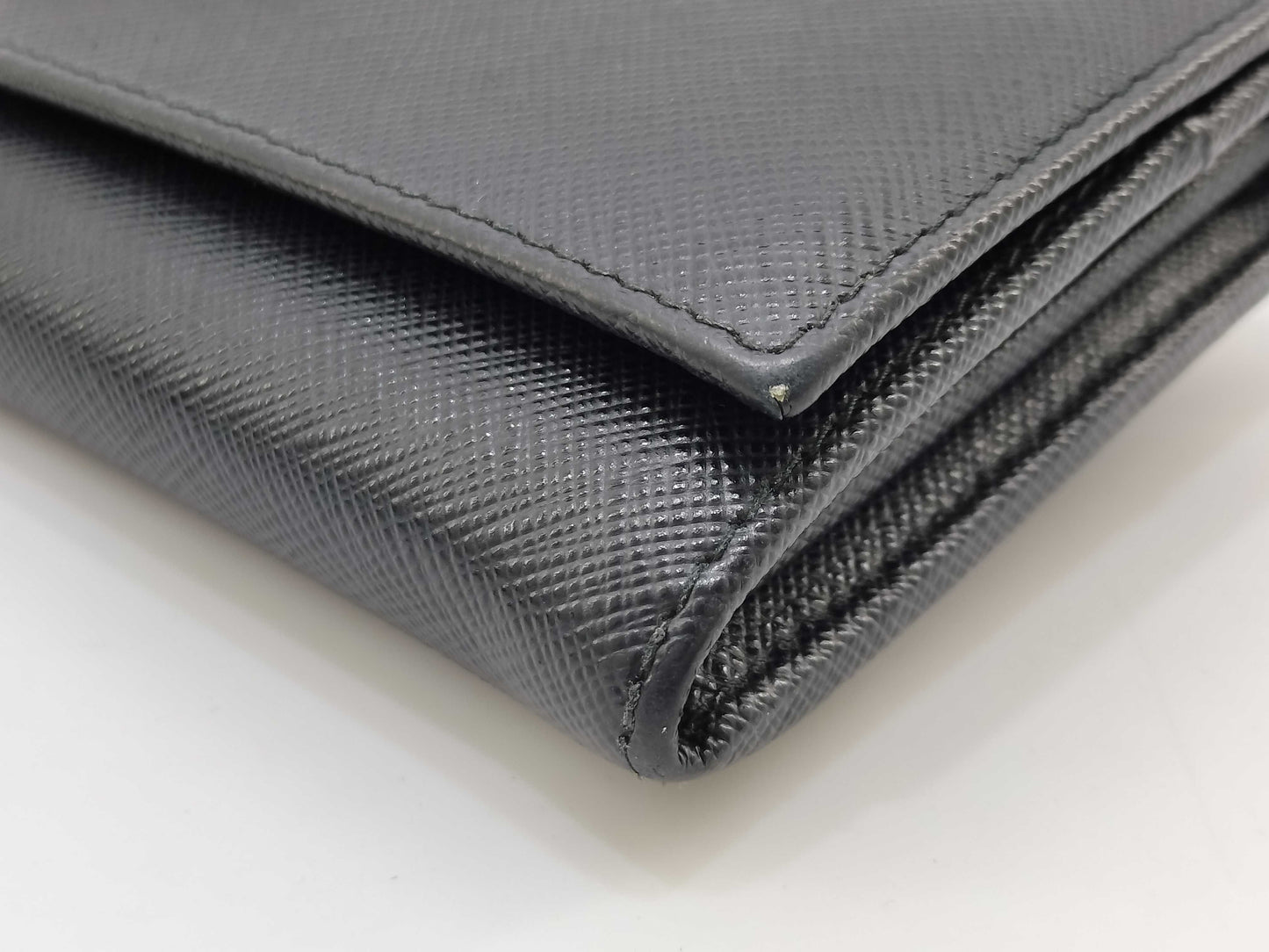 PRADA Safiano Long Wallet Black Wallet