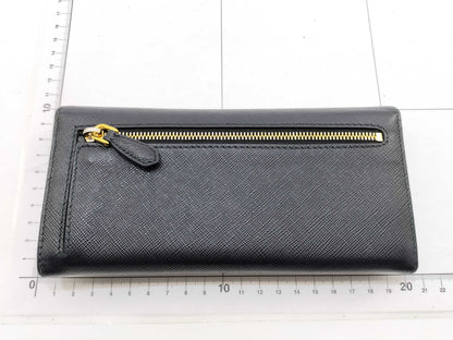 PRADA Safiano Long Wallet Black Wallet