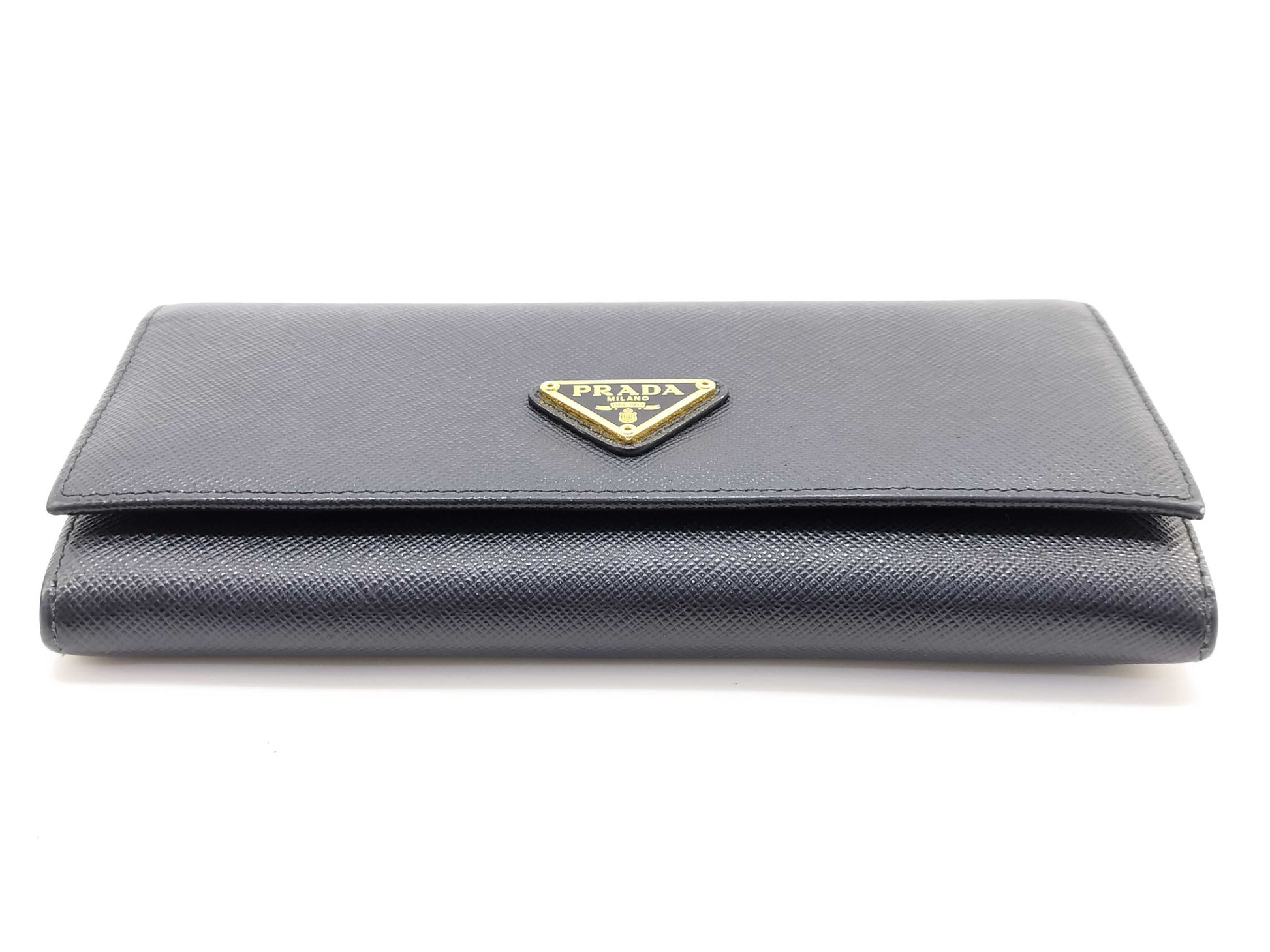 PRADA Safiano Long Wallet Black Wallet