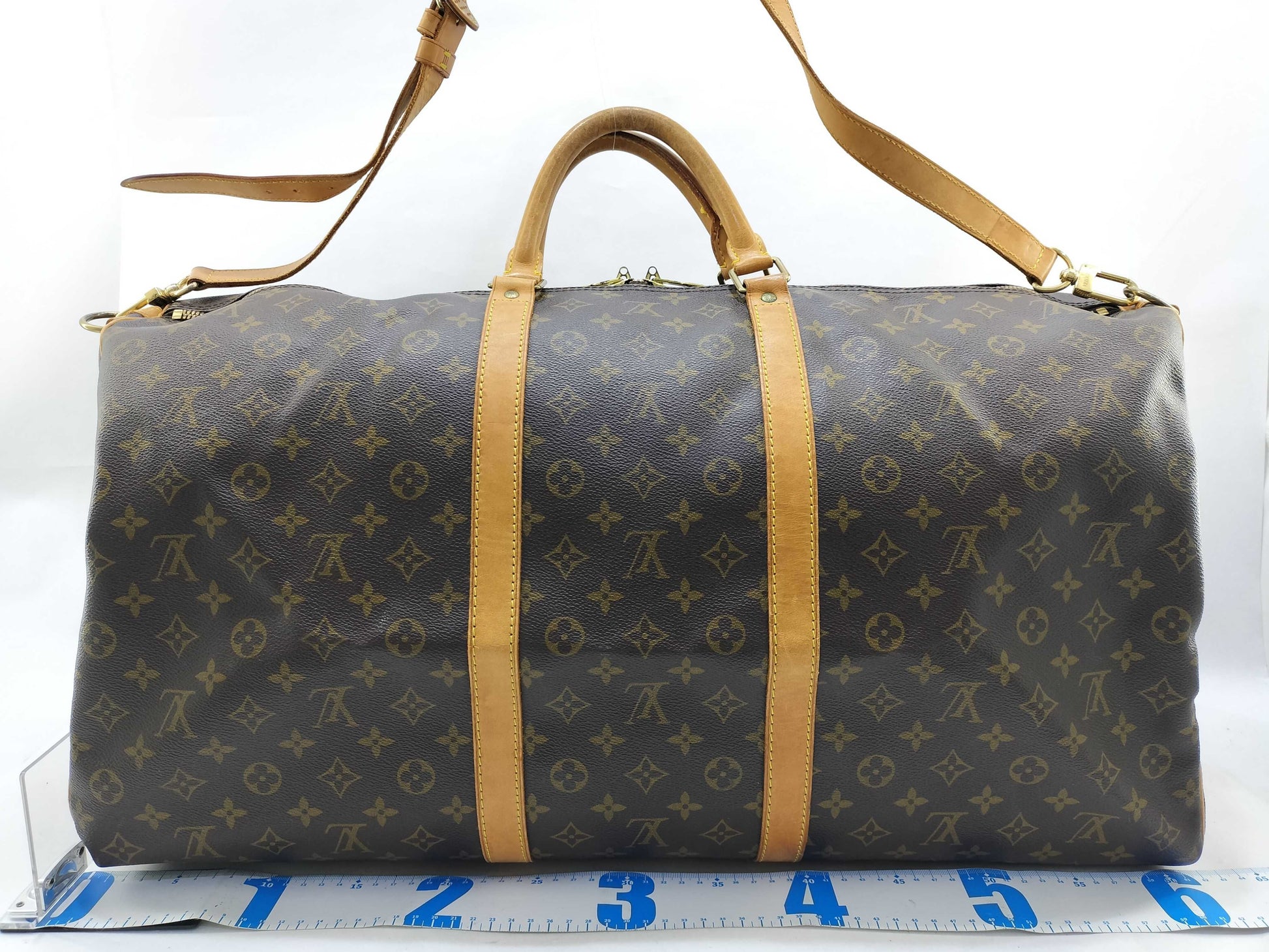 LOUIS VUITTON Monogram Vuitton Monogram Kipol Bantriere 60 Boston Bag