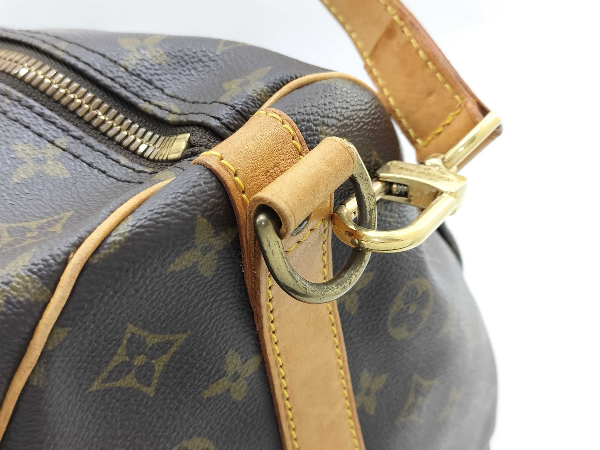 LOUIS VUITTON Monogram Vuitton Monogram Kipol Bantriere 60 Boston Bag