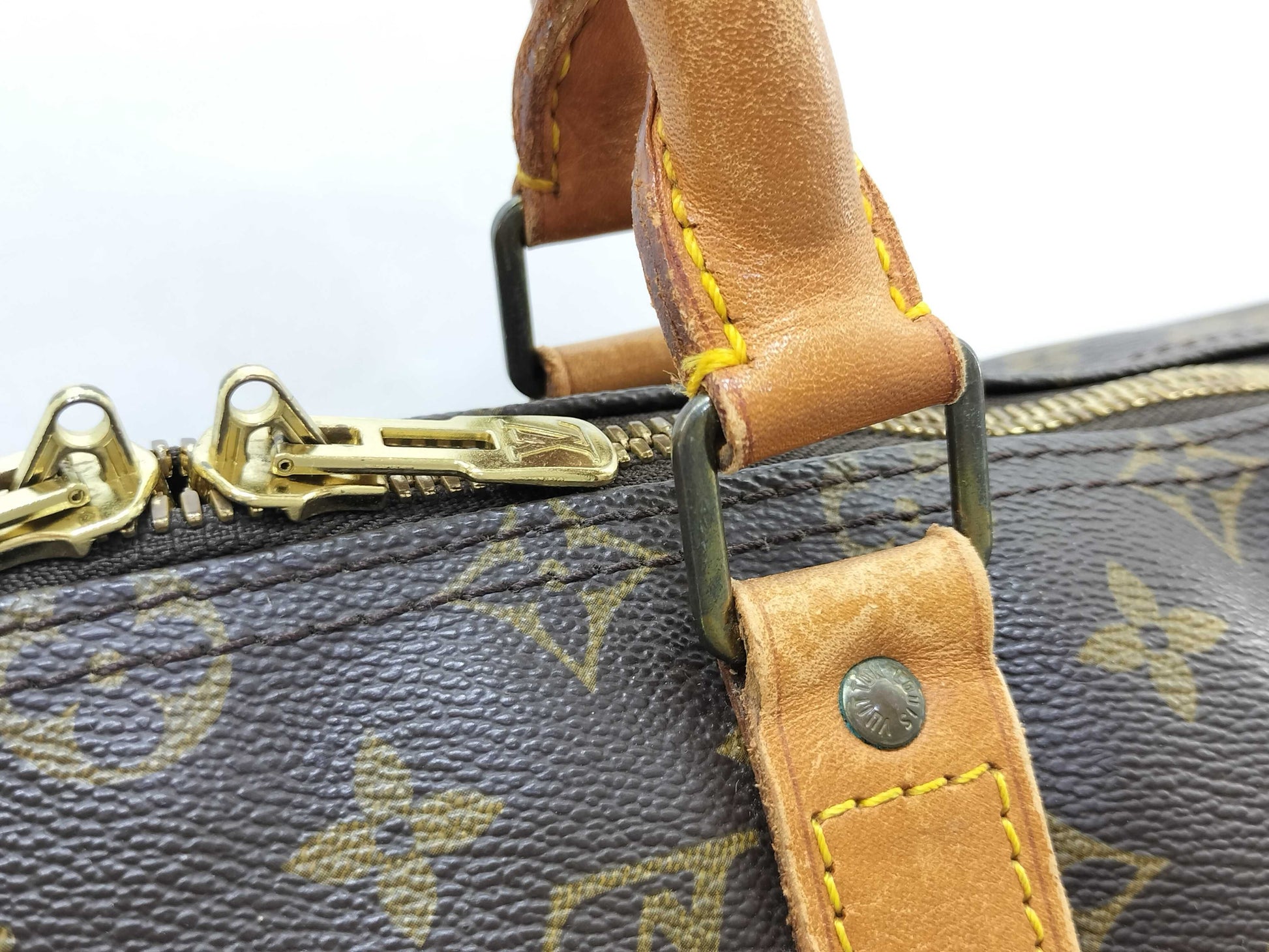 LOUIS VUITTON Monogram Vuitton Monogram Kipol Banduriere 50 Boston Bag