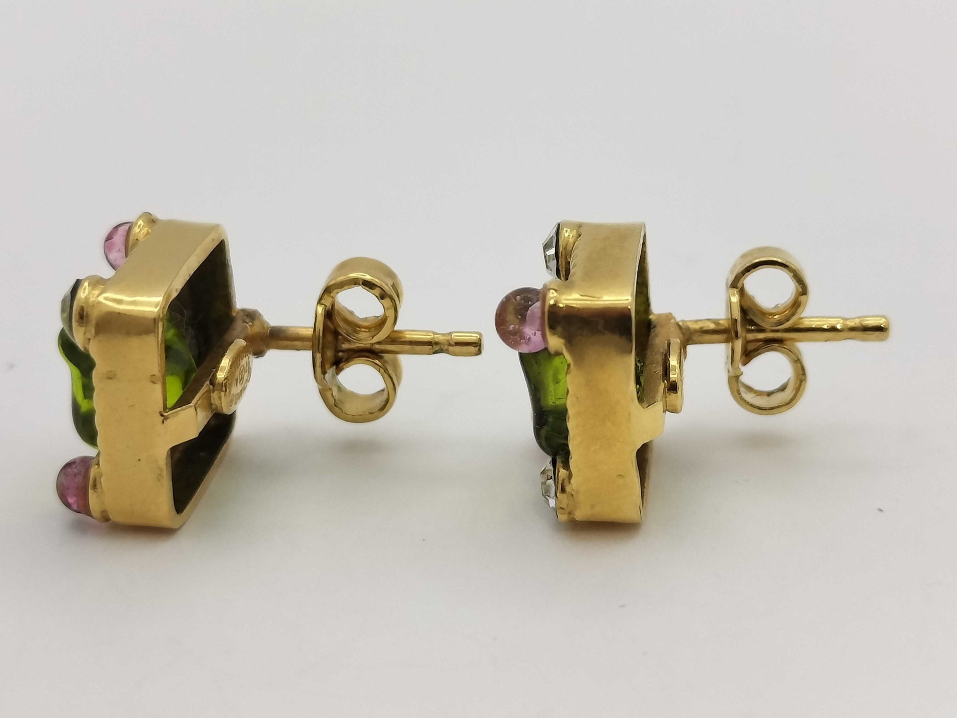 CHANEL Stone Earrings Earrings