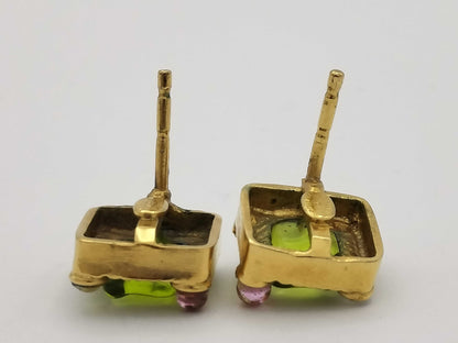 CHANEL Stone Earrings Earrings