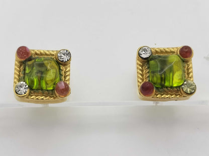 CHANEL Stone Earrings Earrings