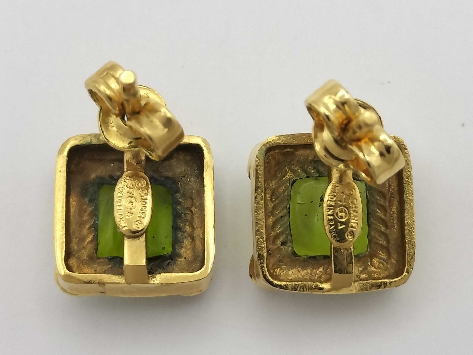 CHANEL Stone Earrings Earrings