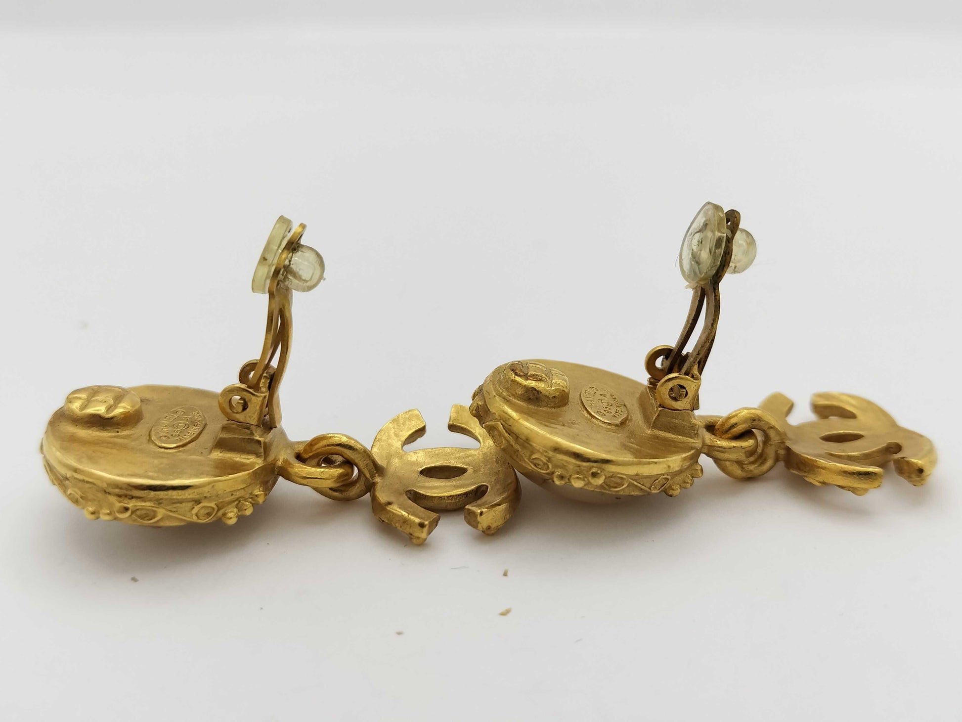 CHANEL Pearl Earrings Earrings