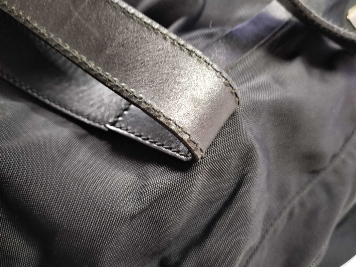 GUCCI Gucci Nylon x Leather Boston Bag Black Boston Bag