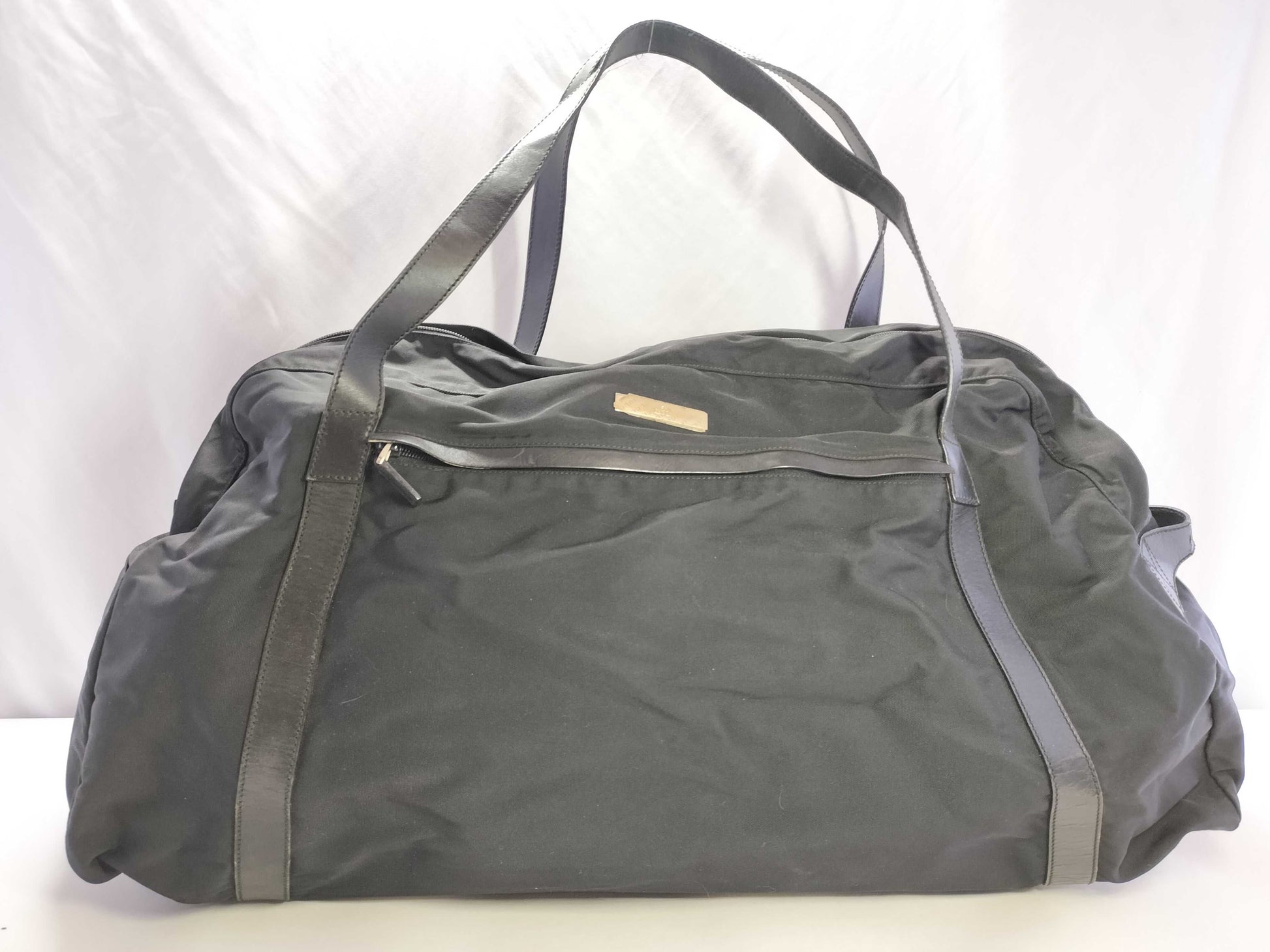 GUCCI Gucci Nylon x Leather Boston Bag Black Boston Bag