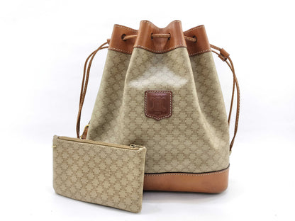 CELINE Macadam Drawstring Shoulder Bag Shoulder Bag Shoulder Bag
