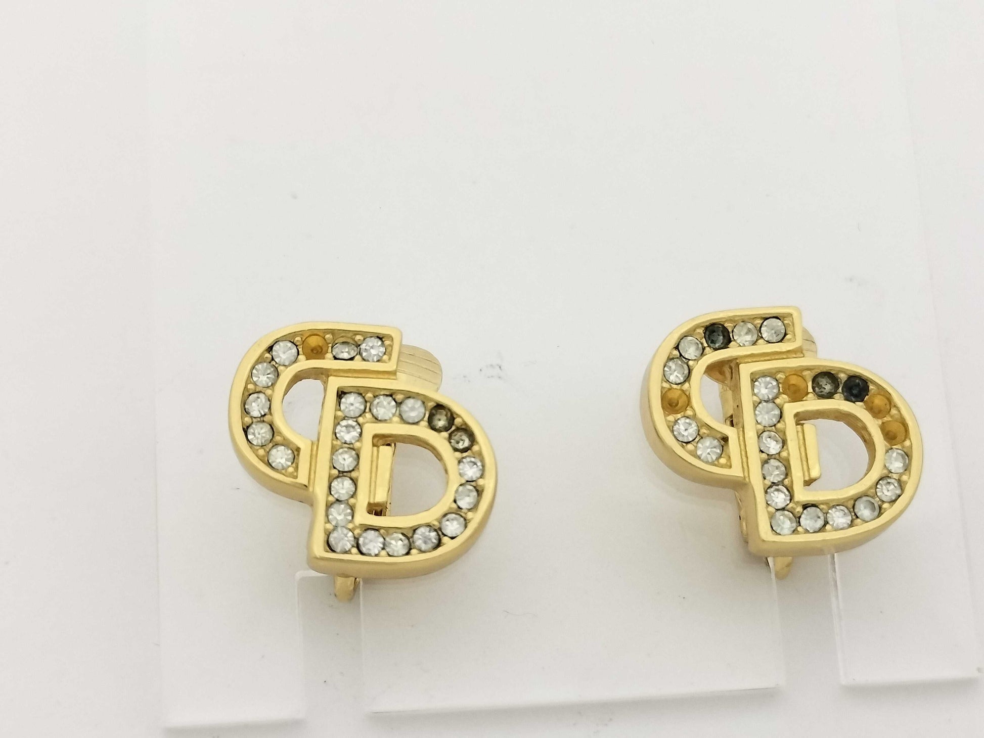 Dior Rhinestone Earrings Earrings