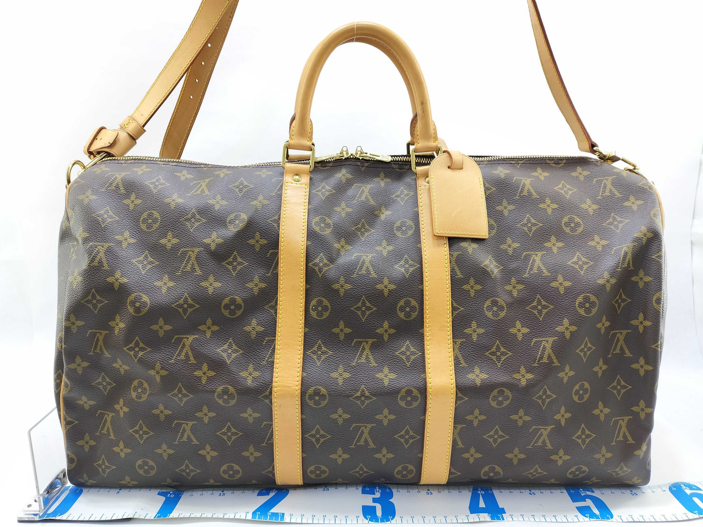 LOUIS VUITTON Monogram Vuitton Monogram Key Polvantriere 55 Boston Bag