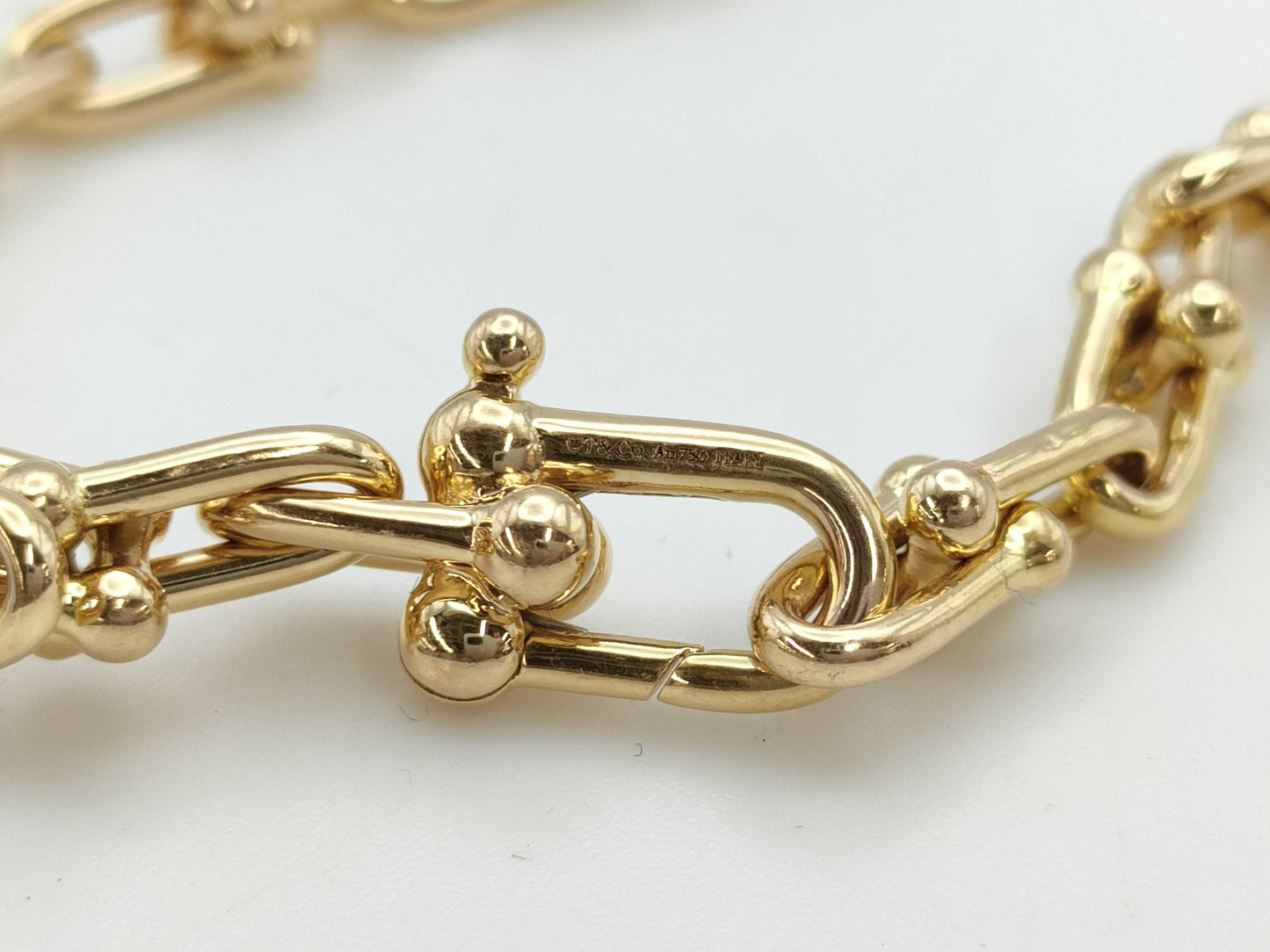 Tiffany & Co. Hardware Link Small Au750 16.6g Bracelet/Bangle 