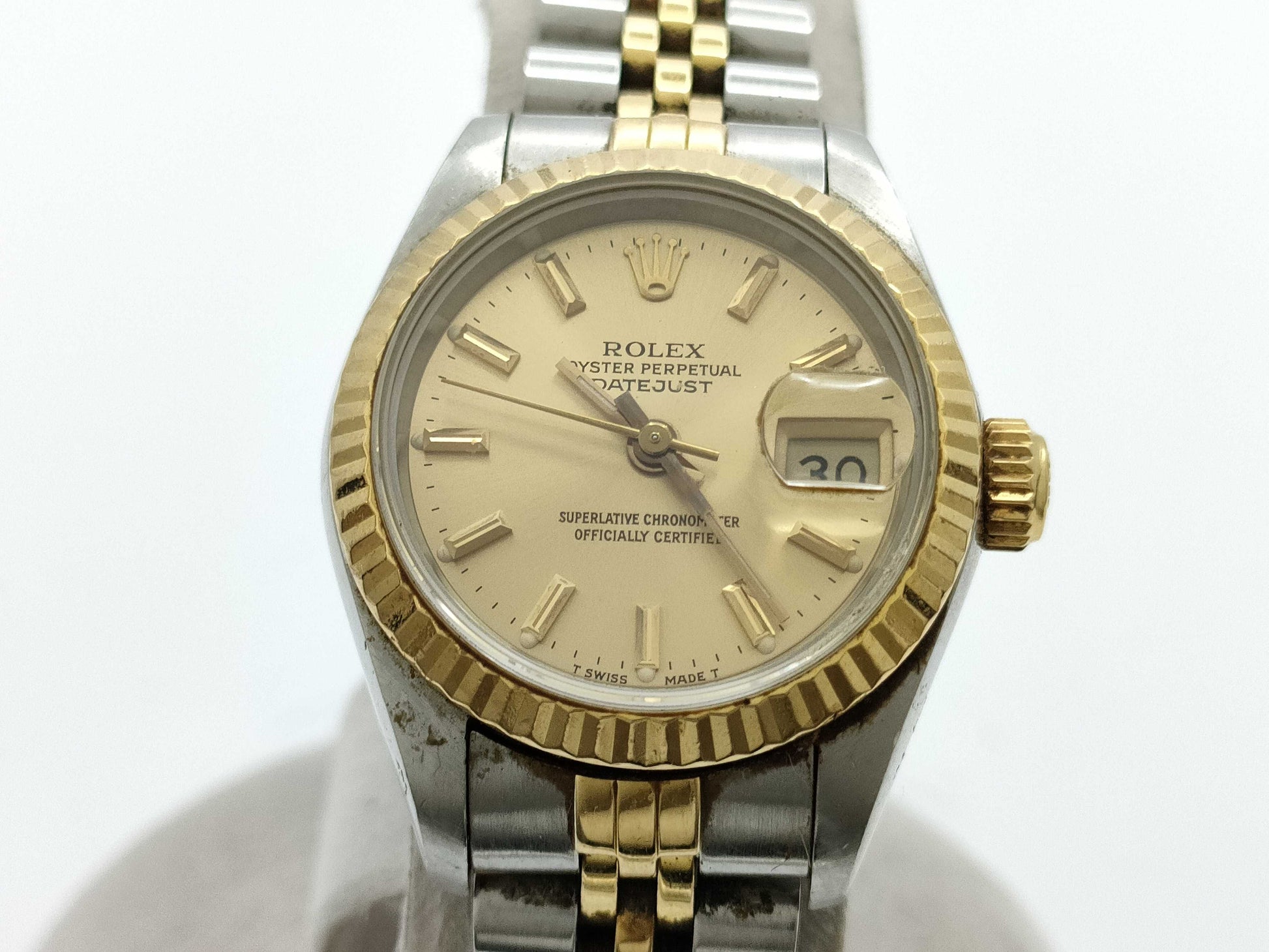 ROLEX 69173 9686920 Champagne Dial Jubilee Breath Women's Watch