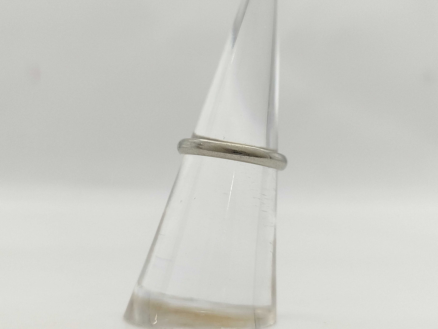 Cartier Band #47 1PD Pt950 2.6g Ring 