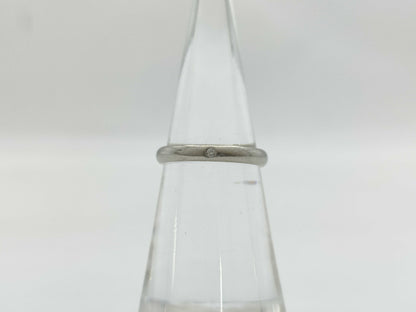 Cartier Band #47 1PD Pt950 2.6g Ring 