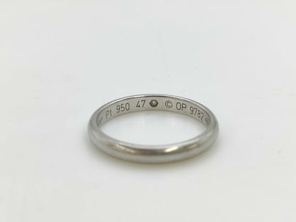 Cartier Band #47 1PD Pt950 2.6g Ring 