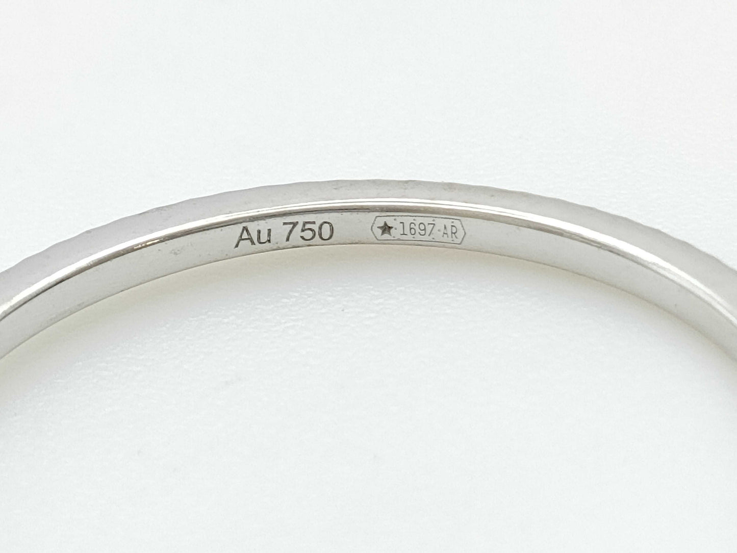 GUCCI GG Running #15 Diamond WG Au750 2.0g Ring 