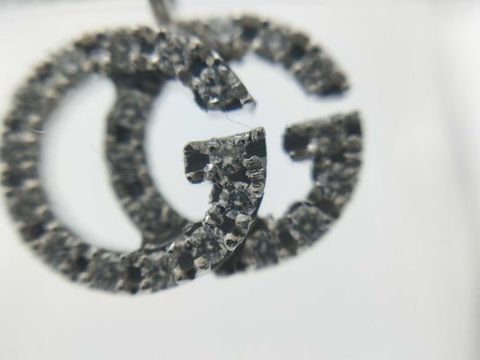 GUCCI GG Running #15 Diamond WG Au750 2.0g Ring 