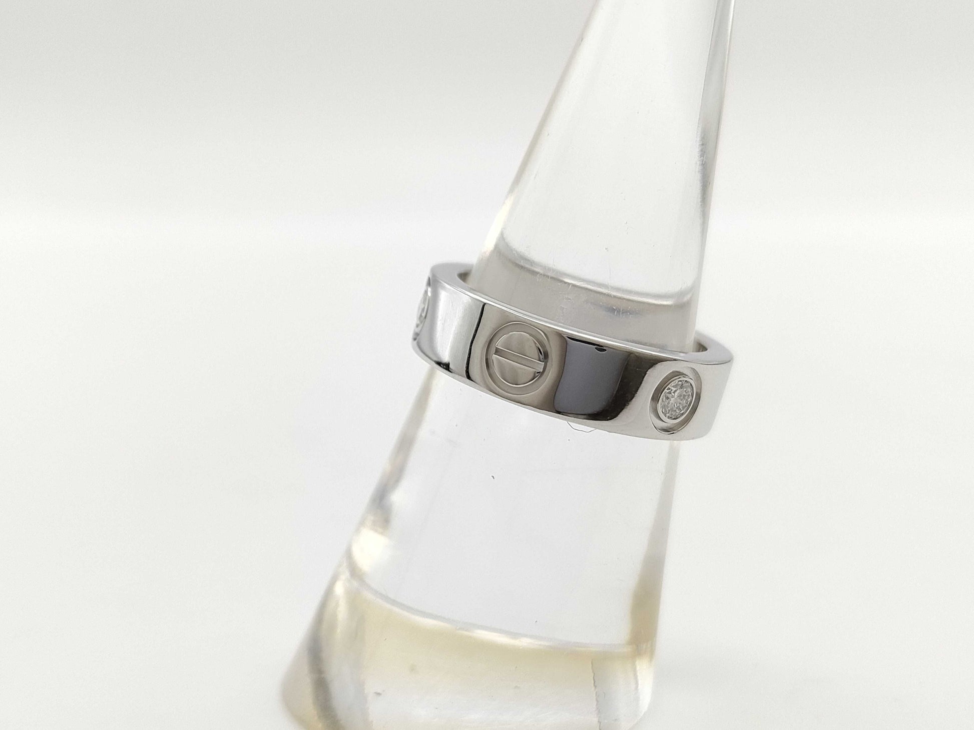 Cartier Love #52 3PD White Gold 750 8.6g Ring 