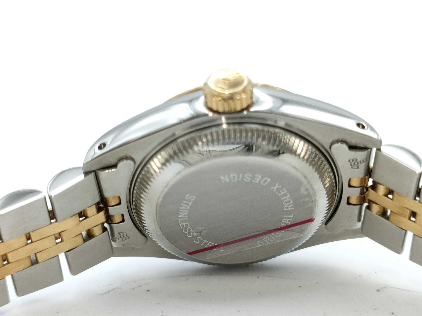 ROLEX 69173 9259054 Champagne Tapestri Dial Jubilee Breath Women's Watch