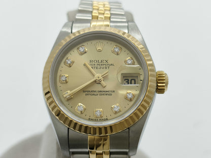 ROLEX 69173G W971923 Champagne Dial Jubilee Breath Women's Watch