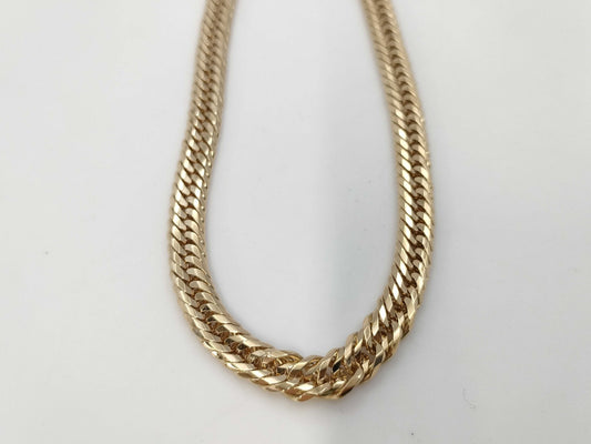 Kihei 12-Sided Triple 50cm K18 49.7g Necklace 