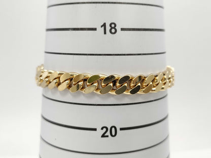 Kihei 2-Sided Single 19.5cm K18 50.1g Bracelet Bangle 