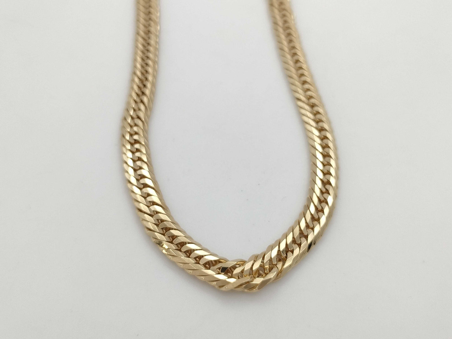 Kihei 12-sided triple 51cm K18 49.7g necklace 