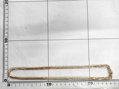 Kihei 12-sided triple 51cm K18 49.7g necklace 