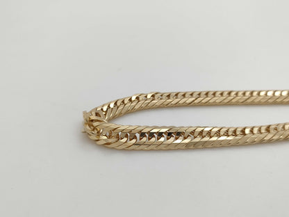 Kihei 12-sided triple 51cm K18 49.7g necklace 