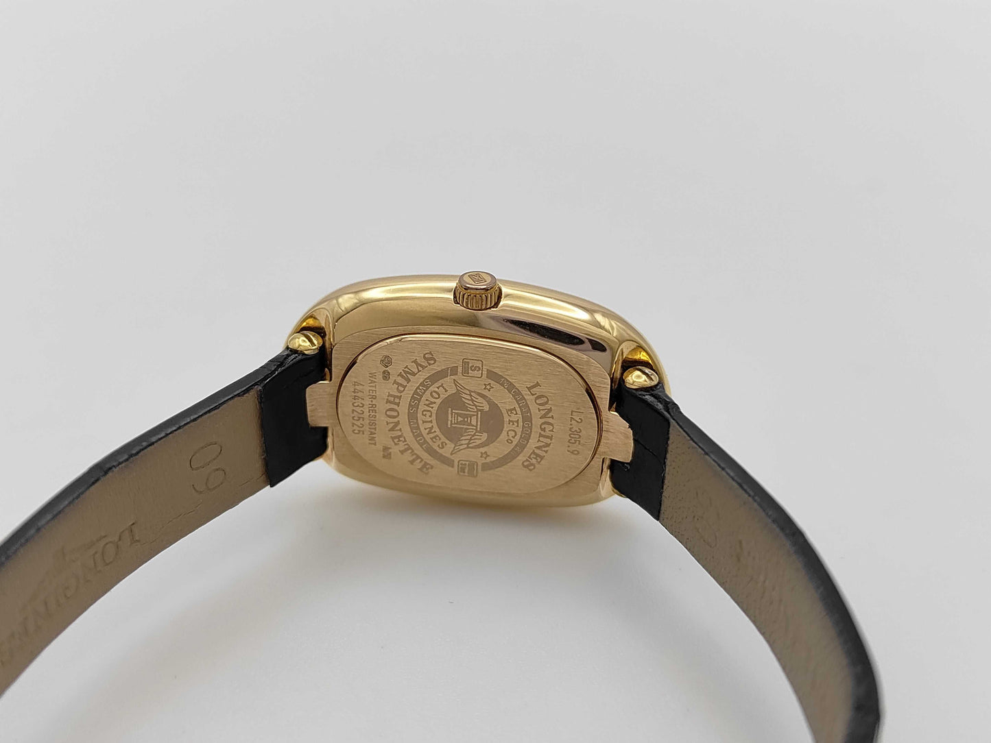 LONGINES SanFonet L2.305.9.81.0 44432525 Shell Dial Quartz K18 Women's Watch