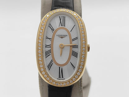 LONGINES SanFonet L2.305.9.81.0 44432525 Shell Dial Quartz K18 Women's Watch