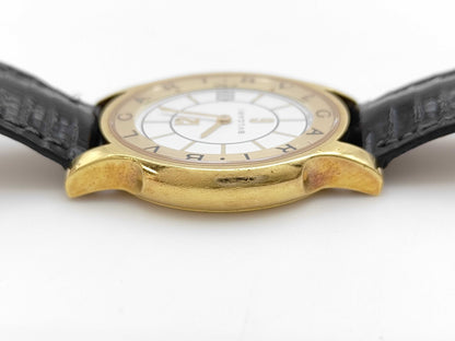 BVLGARI Solo Tempo ST35G M2722 Quartz K18 Boys Watch