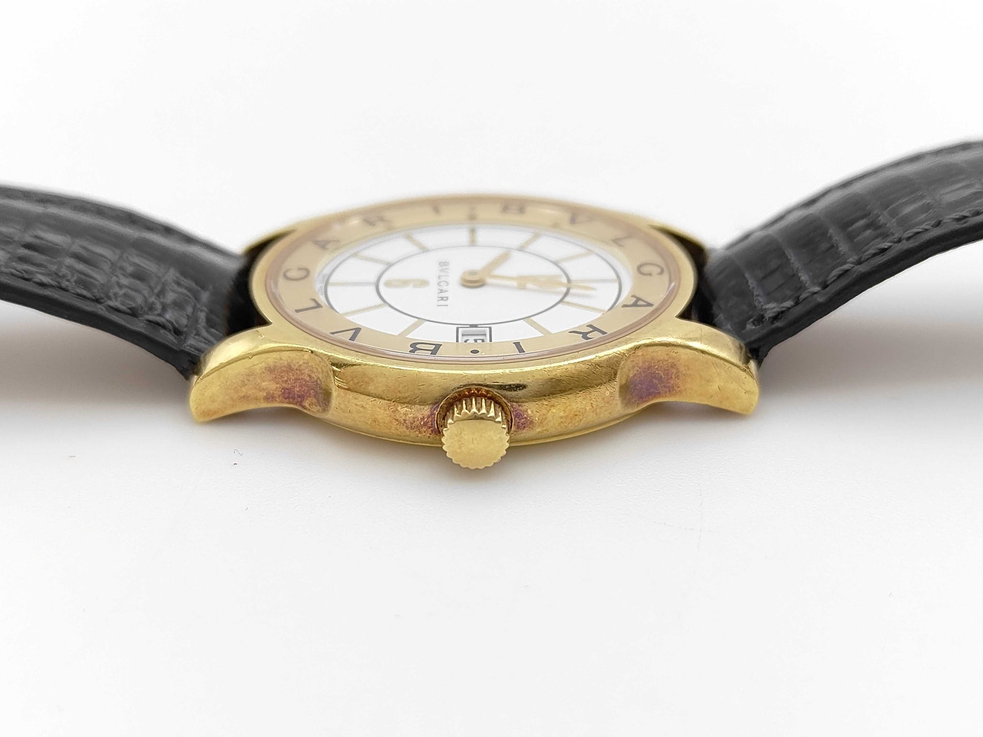 BVLGARI Solo Tempo ST35G M2722 Quartz K18 Boys Watch