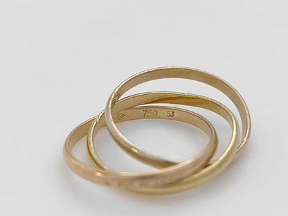 Cartier Trinity #53 750 3.7g Ring 
