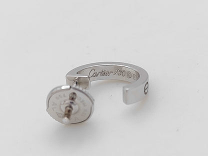 Cartier Love Hoops WG 750 3.8g Earrings 