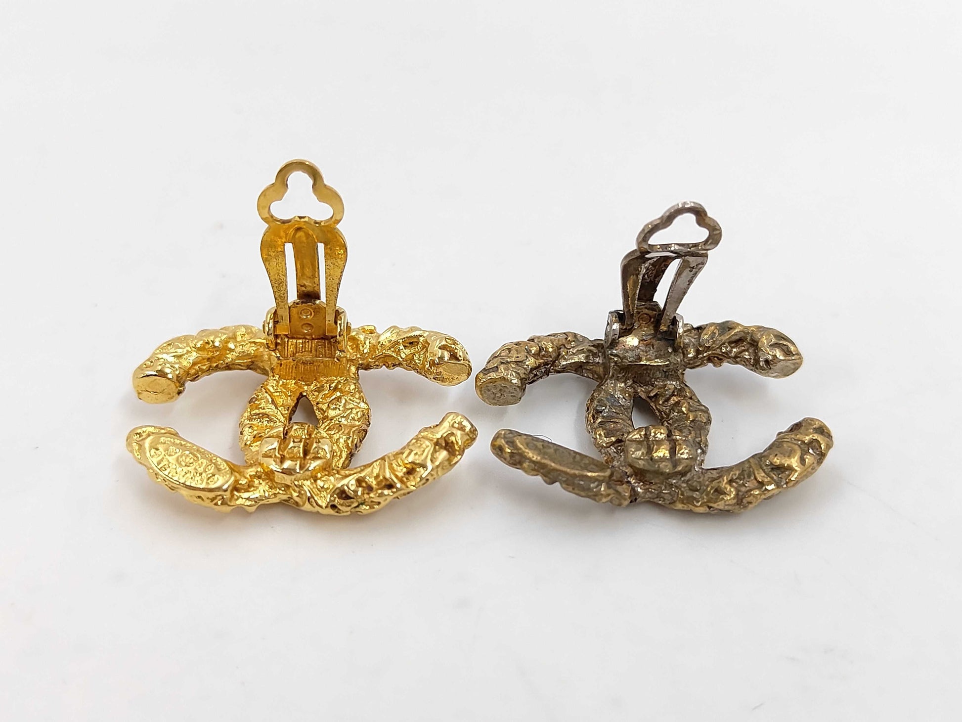 CHANEL CHANEL Lava Earrings Gold Earrings