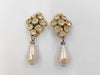 CHANEL Pearl Rhinestone Earrings Earrings