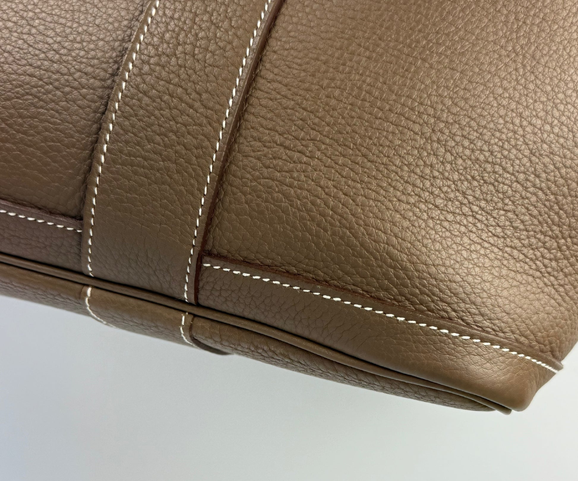 HERMES Garden Party PM Etoup Negonda □L Engraved Purse Tote Bag