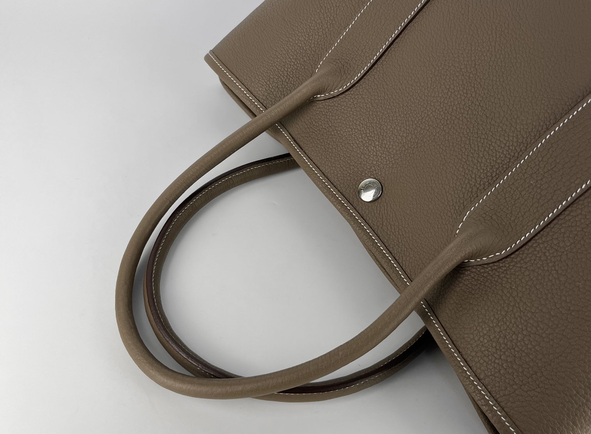 HERMES Garden Party PM Etoup Negonda □L Engraved Purse Tote Bag