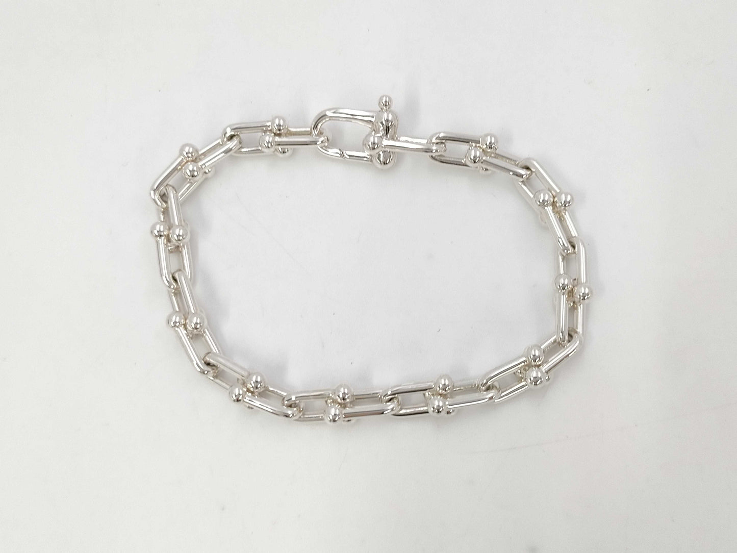 Tiffany&Co. Tiffany & Co. Hardware Small Link S Bracelet AG925 16.3g Bracelet Bangle